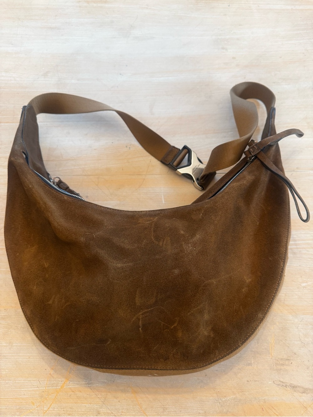 Rag & Bone Brown Suede Crossbody with Adjustable Strap - Picture 3 of 9